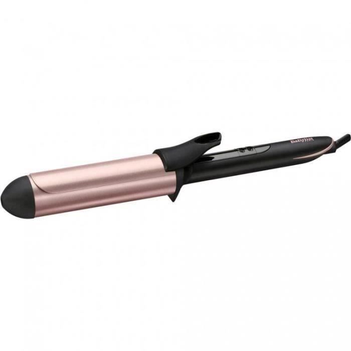 Fer à boucler BaByliss C453E - 38mm Curling Tong - 6 températures jusqu'à 210°C - Revêtement quartz-céramique