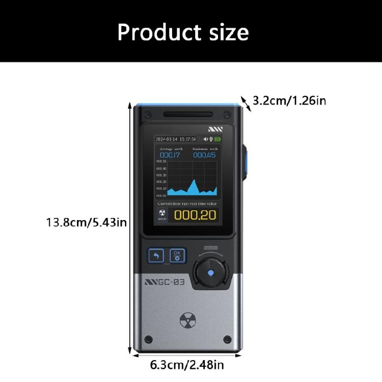 Small Radiation Monitoring Instrument Featuring Color Display Radiation Electric Magnetic Analyzers for Environmental