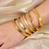 Wind Inlaid Zir*****Pen Bracelet Bracelet, Retro Wind Gold Electroplated Stainless Steel Bracelet Women