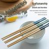 Natürliche Nanobambus-Essstäbchen - 10 Paare, Rutschfest und Schimmelresistent für den Haushaltsgebrauch