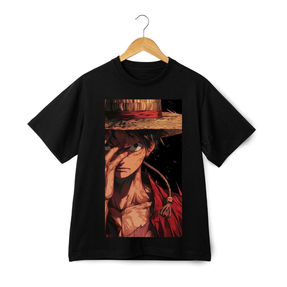 

One Piece Luffy T-Shirt - Anime Straw Hat Pirate Crew Custom Graphic Unisex Tee S