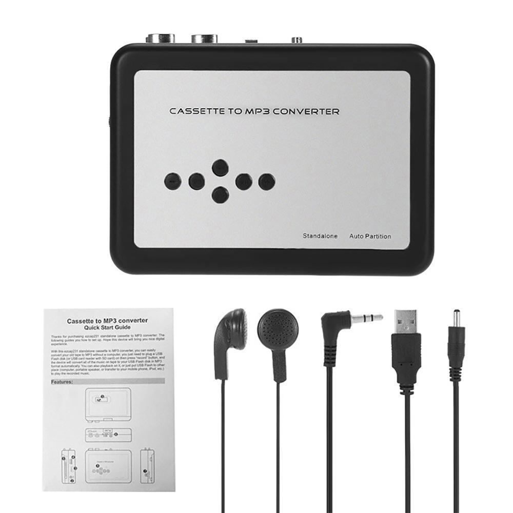 New USB Cassette Player Portable Converter Recorder Convert Tapes to Digital MP3