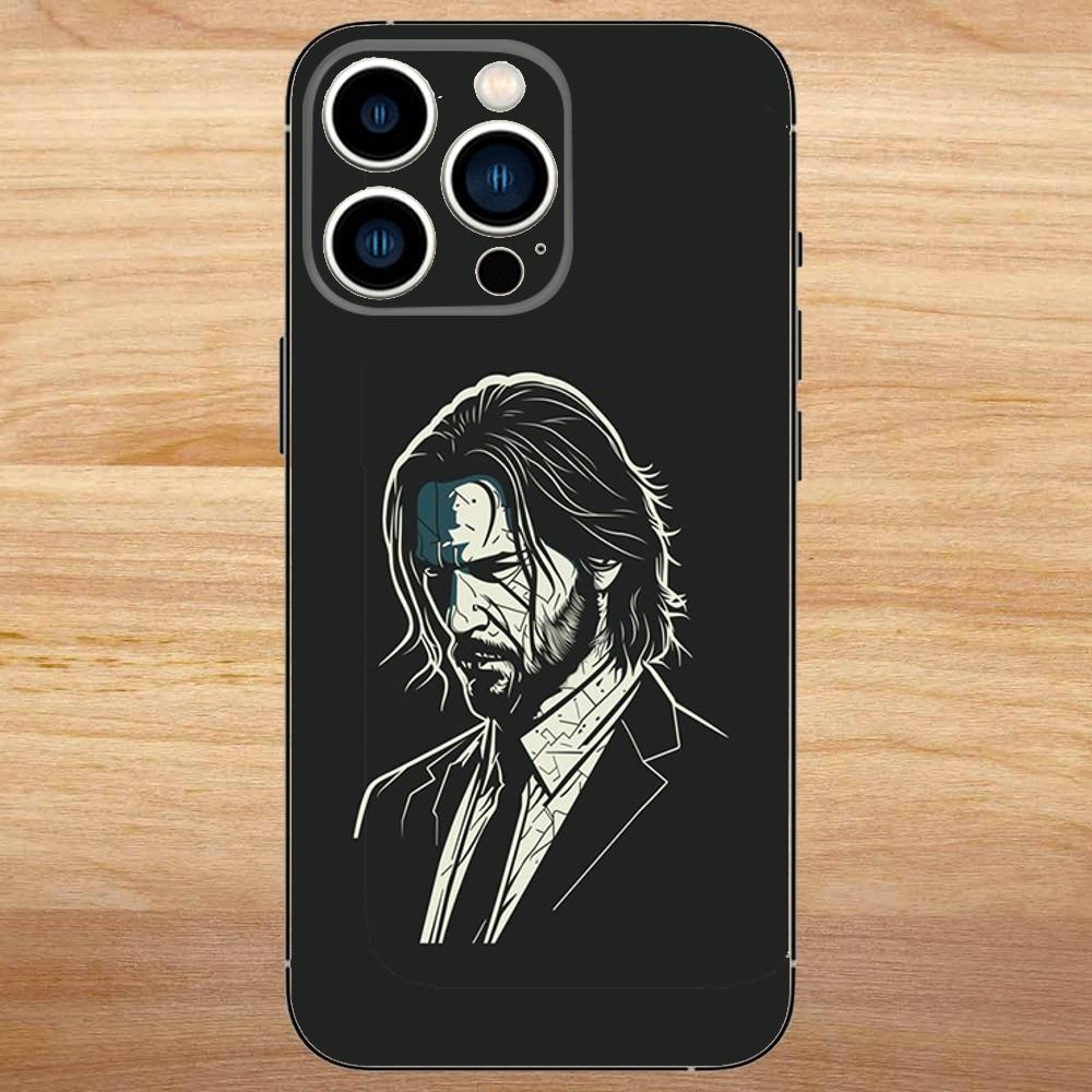 

JohnS W-Wick Phone Case For iPhone15,14,13,12,11,Pro,Max,Plus,Mini,X,XS,XR,8,7,6,S,Plus,SE Soft Black Case iPhone13mini