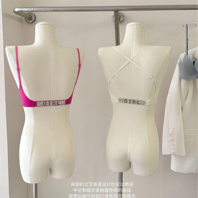 2 Sexy beautiful back artifact front buckle without steel ring underwear women gather one dress and wear more breast bras