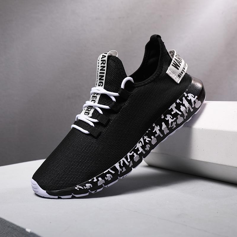 Men Shoes Casual Sports Shoes Light Weight Running Shoes Fly Woven Driving Shoes Breathable Sneakers