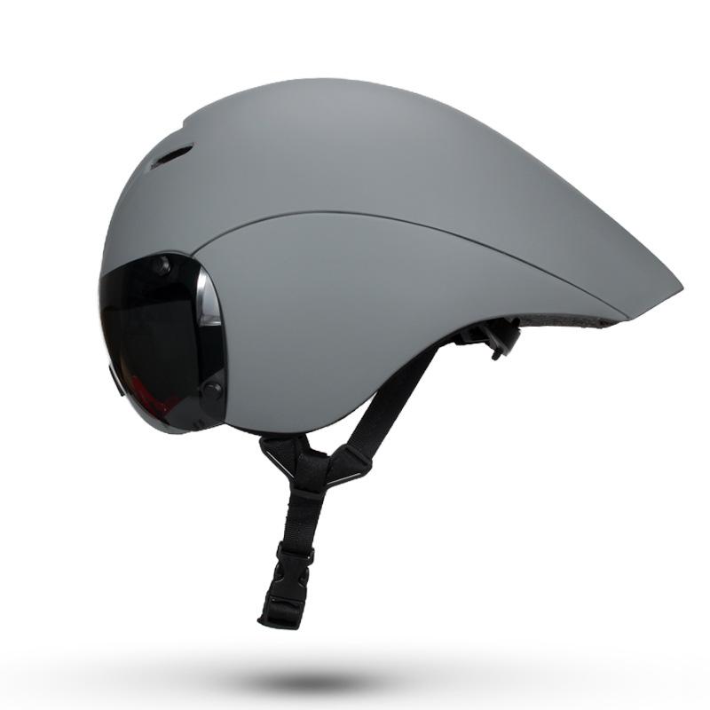 

Aerodynamic TT Helmet for Road, Track, & Triathlon Cycling M/L серый