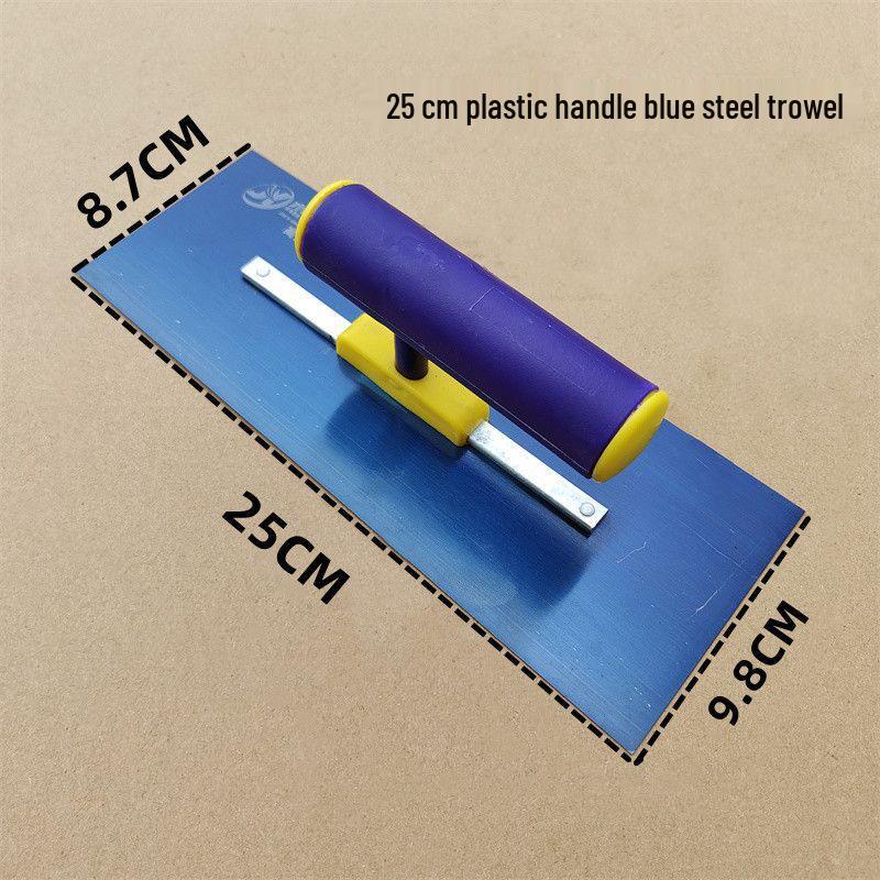 Blue Steel Plastic Handle Putty Scraper and Plastering Knife