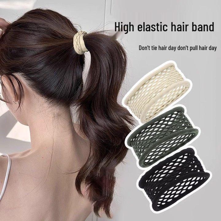 Newbie High-Elasticity Seamless Hollowed Hair Tie Hair Ring - Sweet Rubber Band for Women