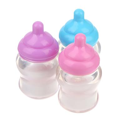 3Pcs Dollhouse Baby Bottle Accessories Play House Toys Furniture Doll House Miniature Accessories