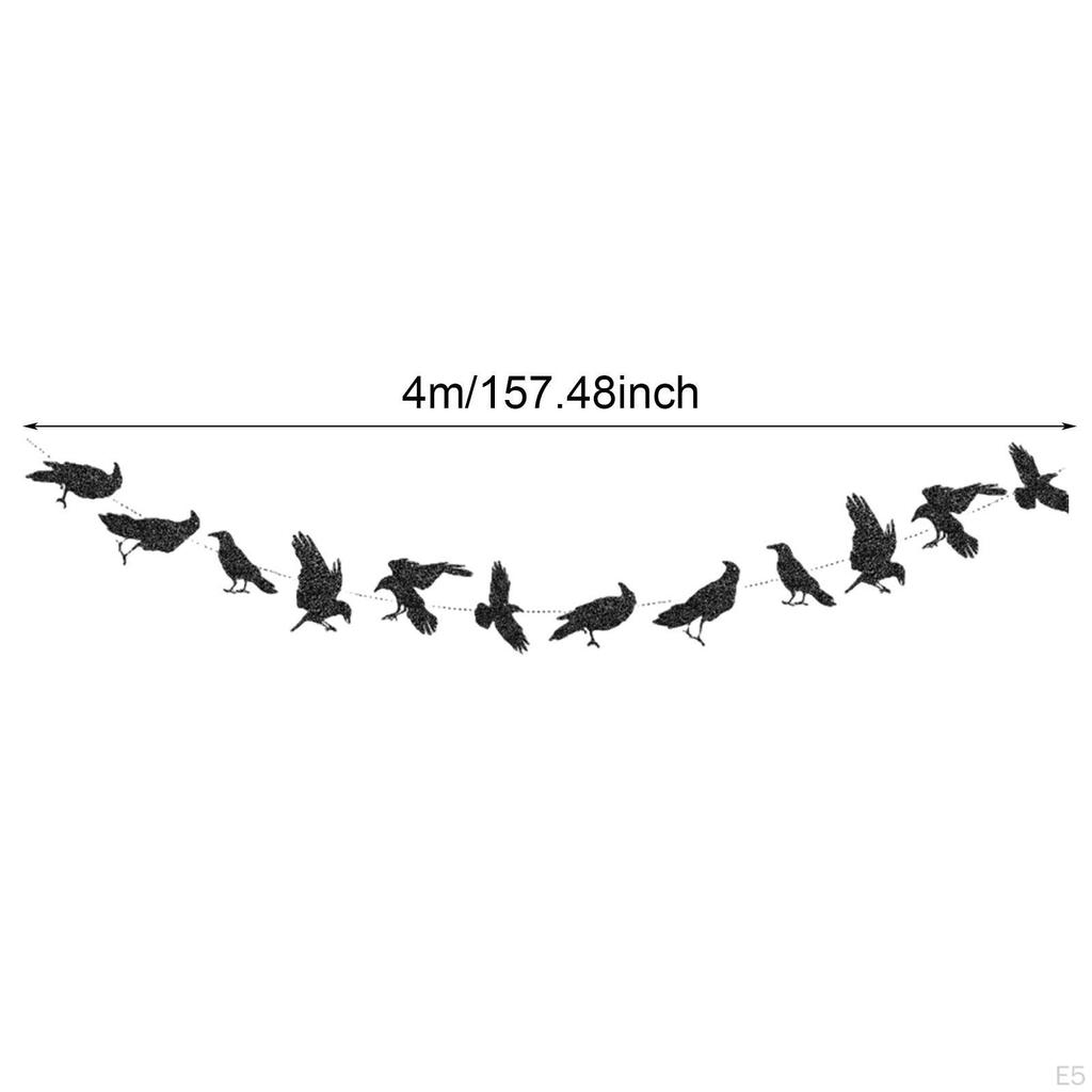 Halloween Crow Hanging Decor Easy to Install Centerpiece Gift Lightweight Portable