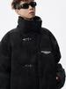Unisex Retro Stehkragen Baumwoll Daunenjacke, Herbst/Winter High Street Stil, Locker und Vielseitig.