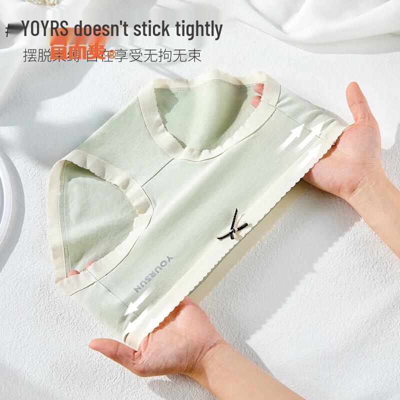 Yiershuang Women's 7A Antibacterial Breathable Cotton Briefs (7-Pack)