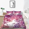 Home Bed Cover 3D Unicorn Themed Print Homes Bedding Quilt Cover Textiles Polyester Pillowcase Bedclothes