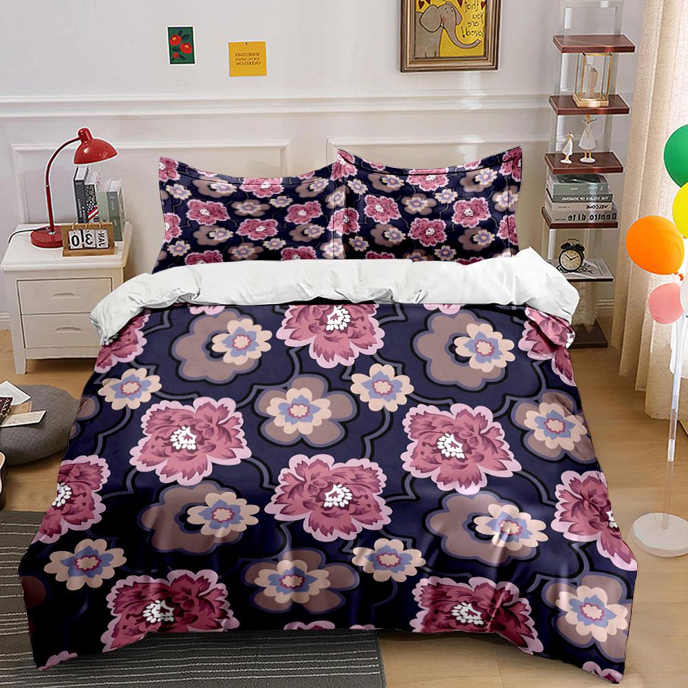 Blossoming twilight elegance. Bedding sets Duvet covers Pillowcases(1* Duvet Cover 2* Pillowcases without duvet insert)
