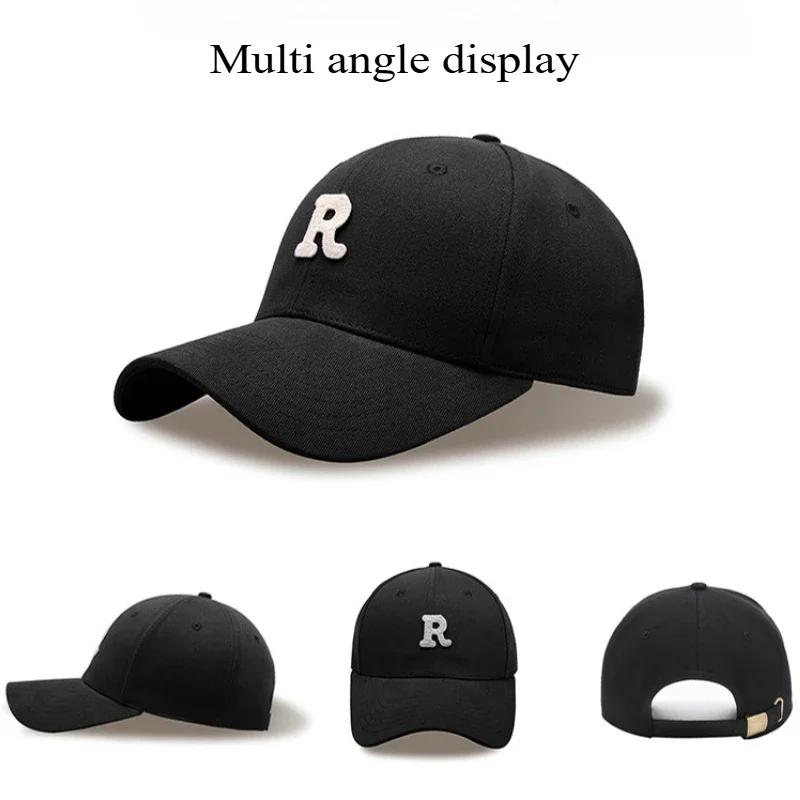 Big Head Baseball Cap For Men Cotton Outdoor Sport Snap Back Cap Dad Hats R Lette Large Size Deepen Trucker Cap 60-65Cm 65-70Cm