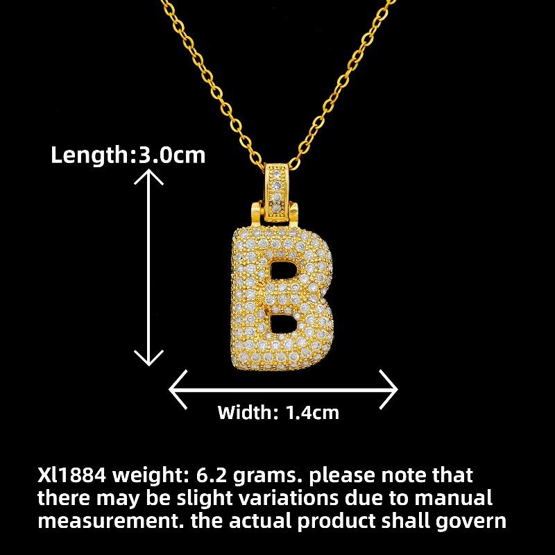 New Style Necklace Featuring Trendy Letter Design In Bold Font, with A Luxurious and Exclusive Look, Suitable for Sophisticated Accessories.