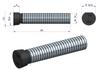Complete Oval Plough Bolt, Cut On One Side, M16x85 , Class 12.9, for Kverneland Waryński M16X85OV1 (sold In Packs of 10)