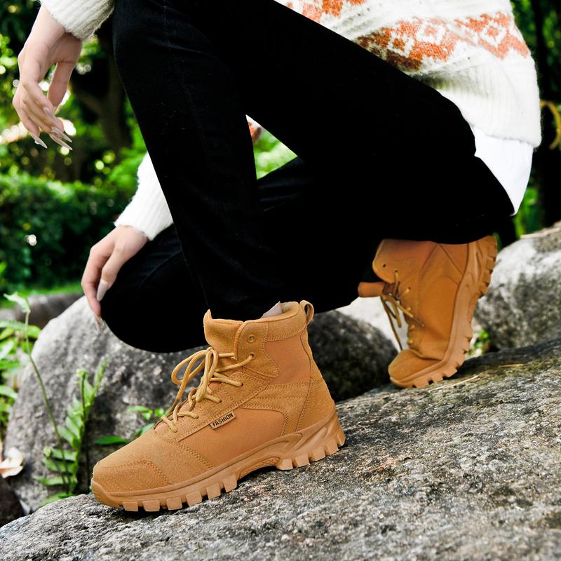 TUINANLE Hochwertige Wanderschuhe Wüste Herren Outdoor Wanderschuhe Leichtgewichtige Herren Damen High Top Sneaker Große Größe