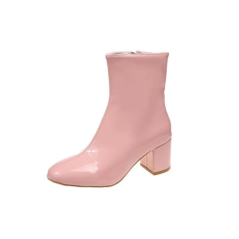 Fashion New Plus Size Solid Ladies Shoes 2024 High Quality Ankle Women's Boots Fashion Side Zipper Office and Career Shoes for Women