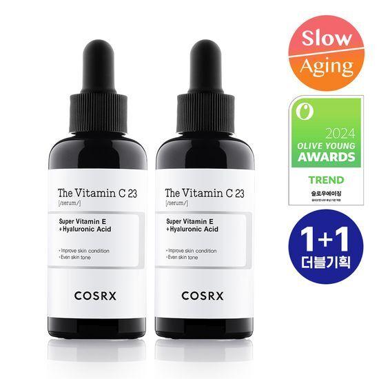 1+1/Tone-up Ampoule COSRX Pure Vitamin C 23 Serum 20g Double Promotion (20g + 20g)
