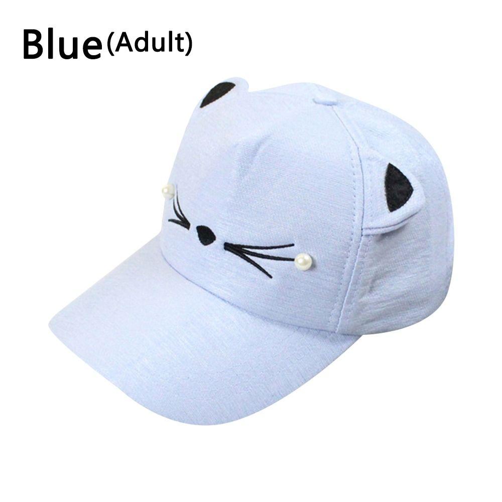 Fashion Cat Ear Hat Baseball Cap Cartoon Cotton Hat Outdoor Sport Cap Casual Sun Cap Cute Cosplay Hat