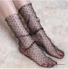Lace Polka Dot Mesh Mid-Calf Socks - Ultra-Thin, Transparent Invisible Summer Style for Women