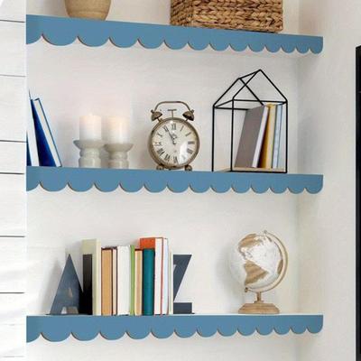 Scalloped Wood Trim 24 Piece Unfinished Edge DIY Scalloped Wood Trim Molding For Christmas Home Wall Cabinet Shelf Window Door