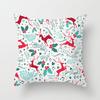 Christmas-Themed Pattern Throw Pillow Cover With Short Plush Print For Living Room Sofa Decoration Cushion Cover Pillow Covers