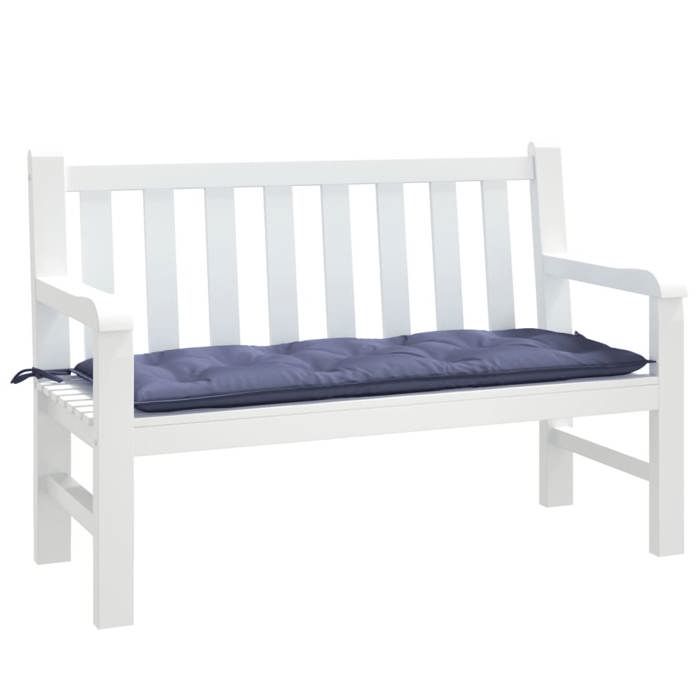 VidaXL Coussin de Banc de Jardin, Coussin de Siège, Coussin de Meuble de Terrasse Patio Salon Extérieur Intérieur, Bleu 378959