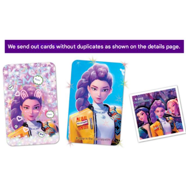 K-Pop Demon Hunters Photocard Set (36 Hologram Cards + 36 Purikura-style Photocards 36 + 80 Stickers) – 152 Sheets (No Duplicates)