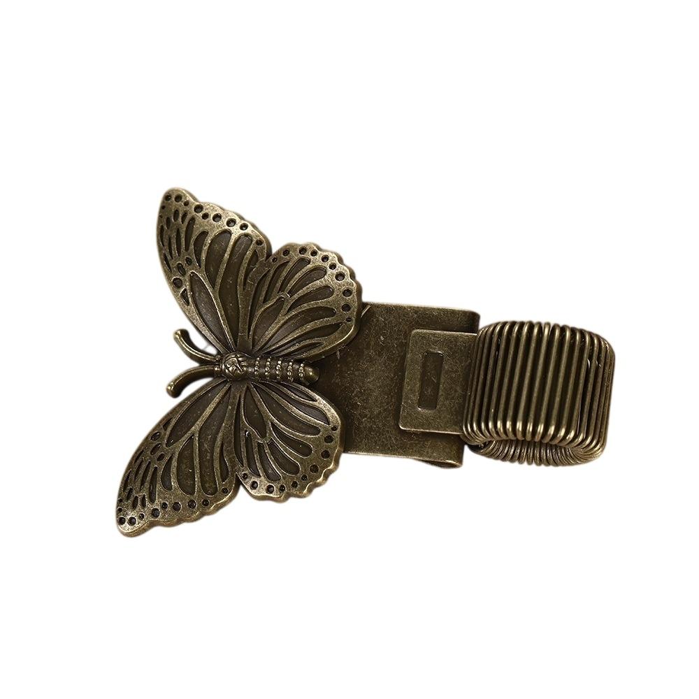 Creative Butterfly Rhinoceros Beetle Pen Clip Vintage Notebook Pen Holder Notebook Accessory