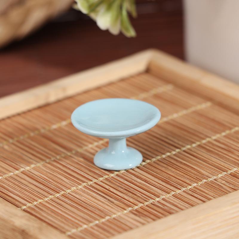 Mini Ceramic Tea Kit Simulation Kettle Plate Model Toy 1:12 Dollhouse Miniature Accessories Doll House Decoration