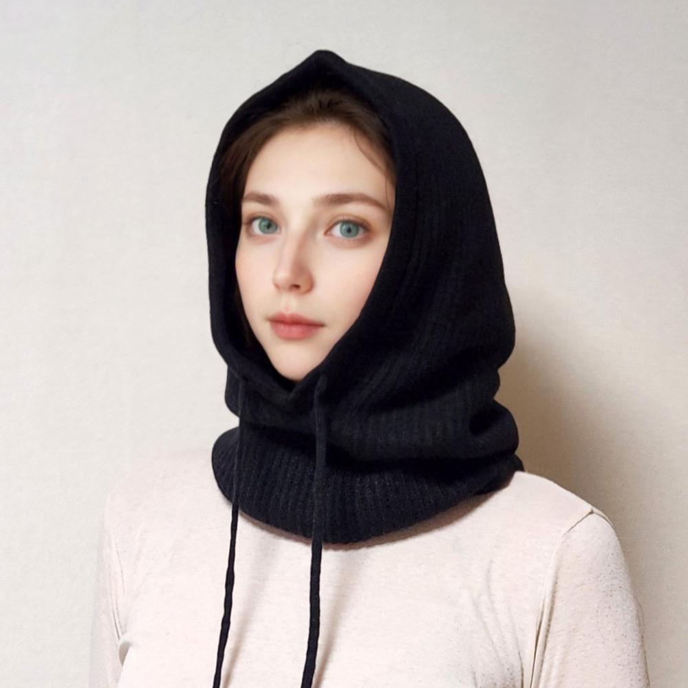 Nibada 8004 100% Cashmere Unisex Balaclava Black