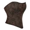 JYL TS deep brown zipper style strapless women's court shaping top