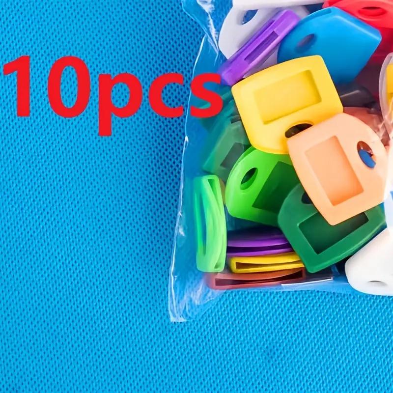

Colorful Silicone Key Covers for Easy ID - Flexible & Durable Identifier Tags with Patterns to Organize Keys зелёный