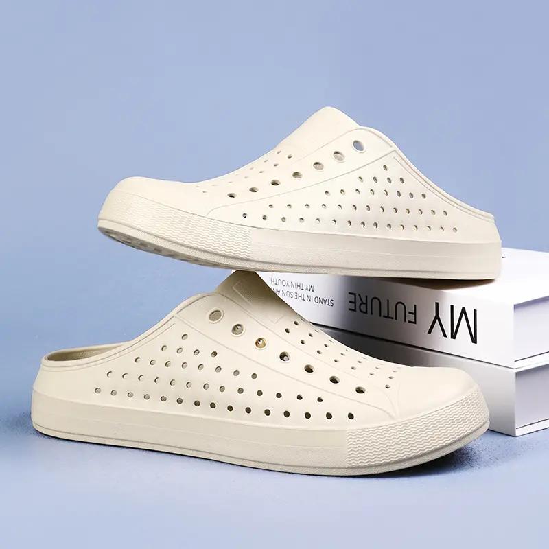 Men's & Women's Semi-slippers Waterproof and Breathable One-pedal Casual Shoes Summer Sandals Light Men's Flat Shoes Outdoor.