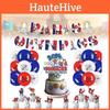Parijs Franse Sportspel Feest Decoratieset Spandoeken Ballonnen Taart Feest Toppers