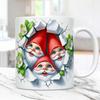 3D Christmas Christmas Ceramic Coffee Maker Cup Tea Cup Gnome Underground Treasure Patron Saint