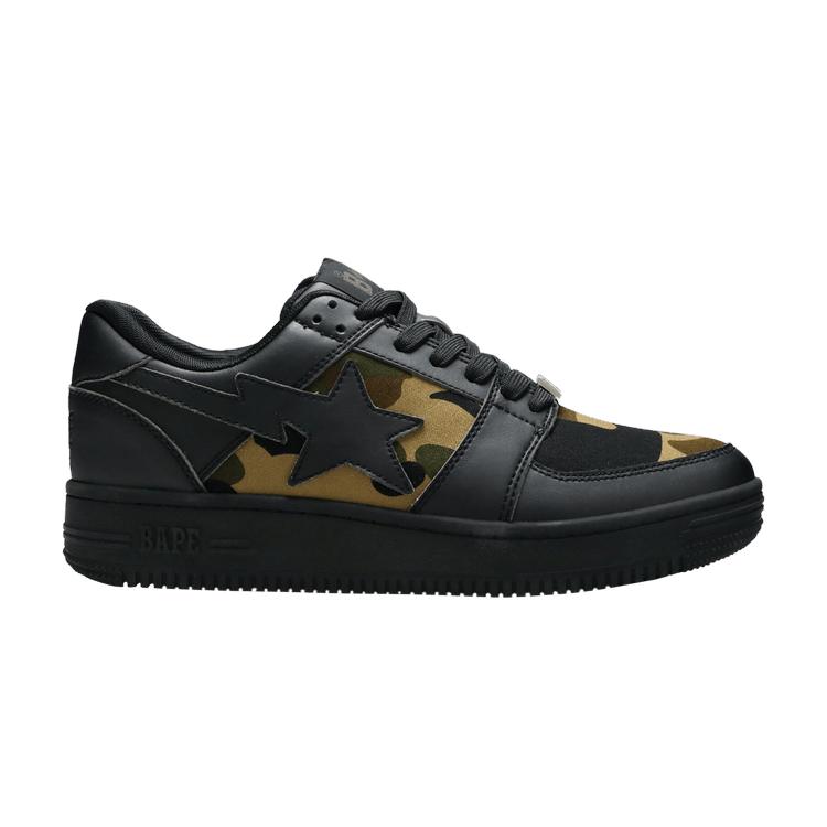 

Кроссовки Bapesta Low M1 1st Camo - черные мужские желто-коричневые 1F80191002-BLK