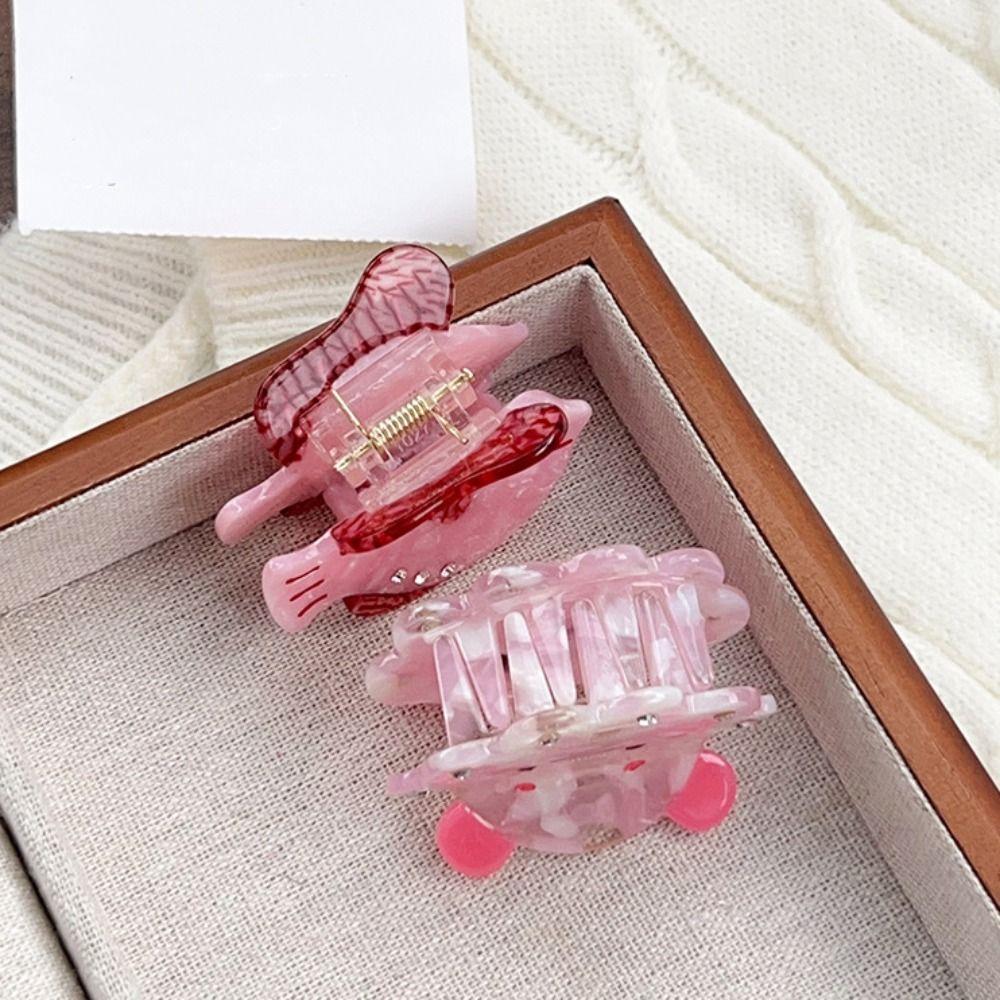 Korean Style Sea Creature Hair Claw Acetic Acid Grab Clip Creative Ocean Animal Hair Clip  Daily