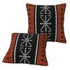 African Bogolan Africa Ethnic Tribal Art 2 Pcs Square Pillowcase Pillow Cover Cushion Throw Pillow For Home Bedroom