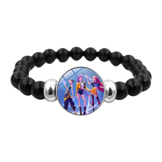 Yousheng Korean Pop Beaded Bracelet Anime Inspired Fashion Bracelet Colorful Beads Bracelet for Women Men Girls Boys Fans