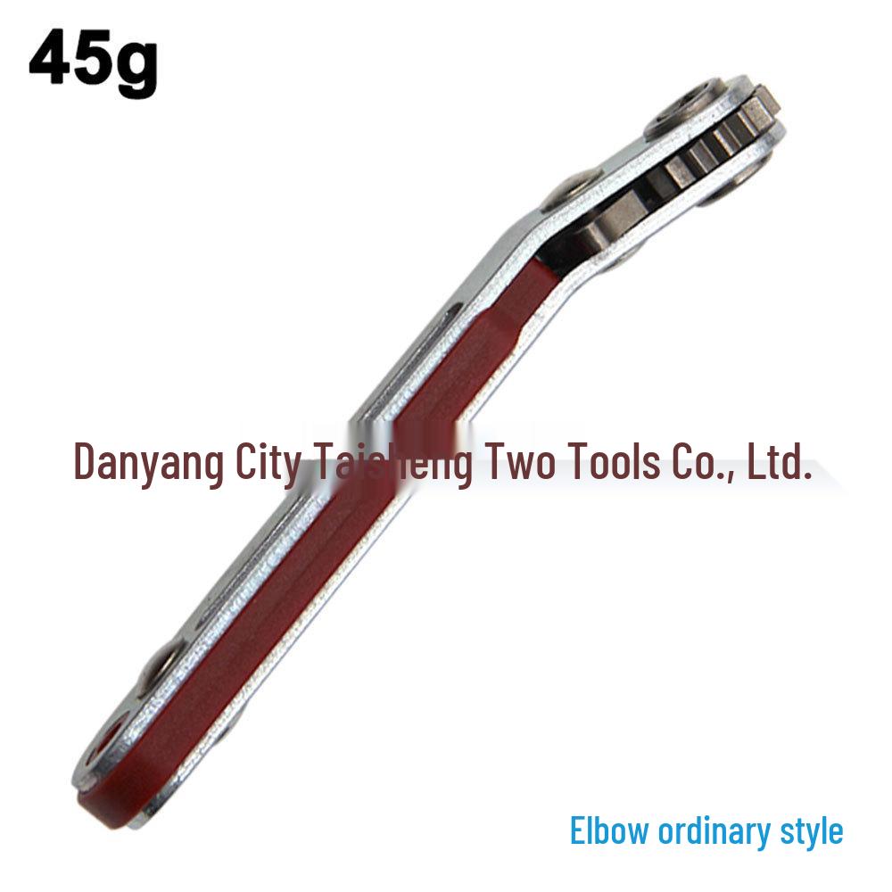 Compact Two-Way Right Angle Ratchet Screwdriver Set with Phillips & Slotted Bits