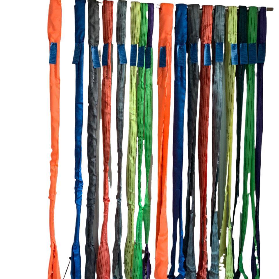 Heavy-Duty Double-End Loop Lifting Sling: Thickened Polyester for Overhead Cranes