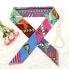 90*5Cm Korean  Fashion Luxurious Ladies Leisure Decoration Twill Long Strip Streamer Silk Scarf Tie Bind Bag Ribbon
