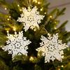 Snow Foam Wooden Elegant Charms Ornaments Party Supplies Hanging Pendants Christmas Tree Decoration