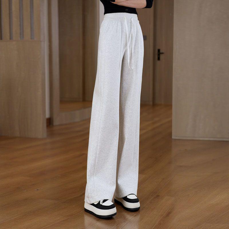 

Spring/Summer 2026 Wide-Leg High Waist Drape Pants: Slimming, Versatile, Floor-Length Casuals S (80-95 lbs)
