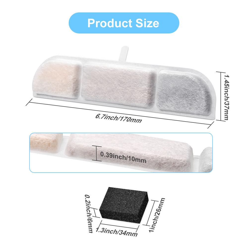 

Activated Carbon Pet Water Fountain Filter for Cats & Dogs – Replacement Cartridge for Hair & Impurity Filtration Neutral Packaging