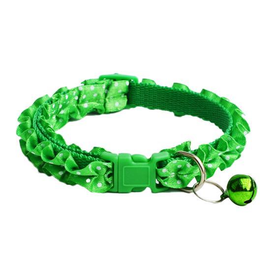 Süßes Blumendesign Hundehalsbänder Welpenhalskette mit Glockenanhänger für kleine Hunde