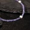 Natural Gemstone Tanzanite Beaded Necklace Women'S S925 Sterling Silver Colored Jewelry Xiaohongshu Wechat Channels